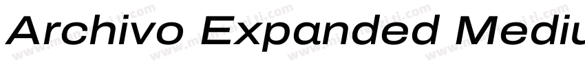 Archivo Expanded Medium字体转换